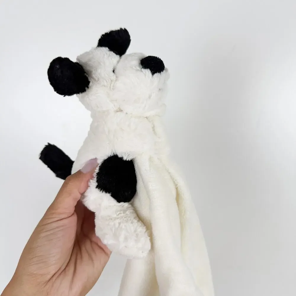 Jellycat Bashful Black & Cream Puppy Soother Baby Security Blanket